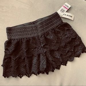 American Rag Faux Suede Laser-Cut Shorts